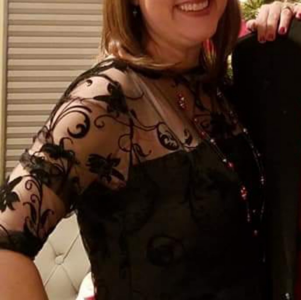 Black velvet lace dress